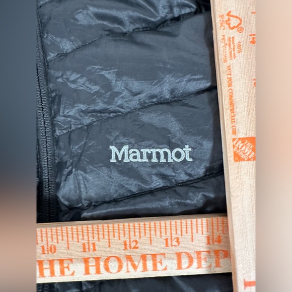 Marmot Medium Black Vest 800 Fill Goose Down Full Zip Puffer Outdoors Gorpcore - Picture 5 of 12